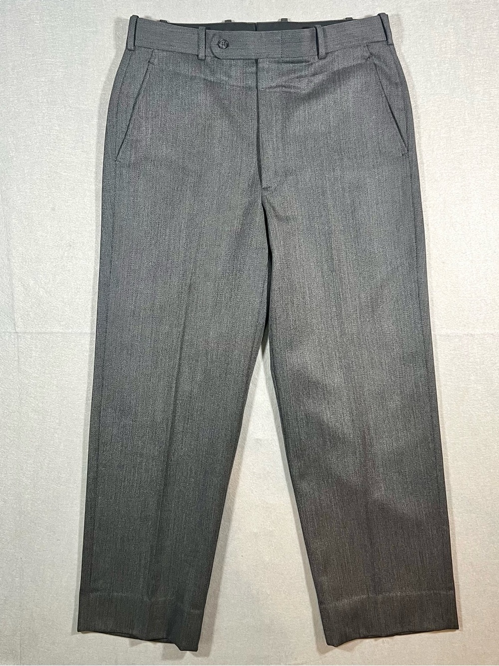 Tom James Executive Collection Gray Wool Dress Pants – Tailored in USA